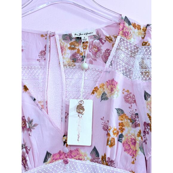 For Love & Lemons Isadora Mini Dress in Blush Size Small - Picture 10 of 10